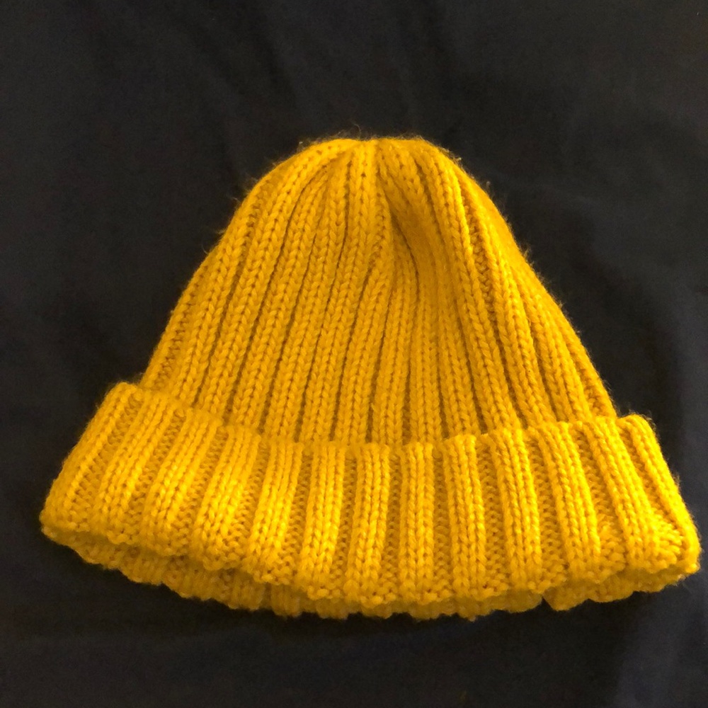 Yellow Knitted Beanie